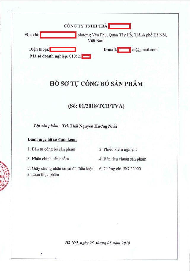Ho so cong bo thuc pham good viet nam Ho so cong bo thuc pham good viet nam