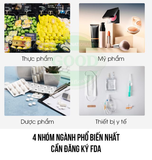 4 nhóm ngành cần đăng ký fda